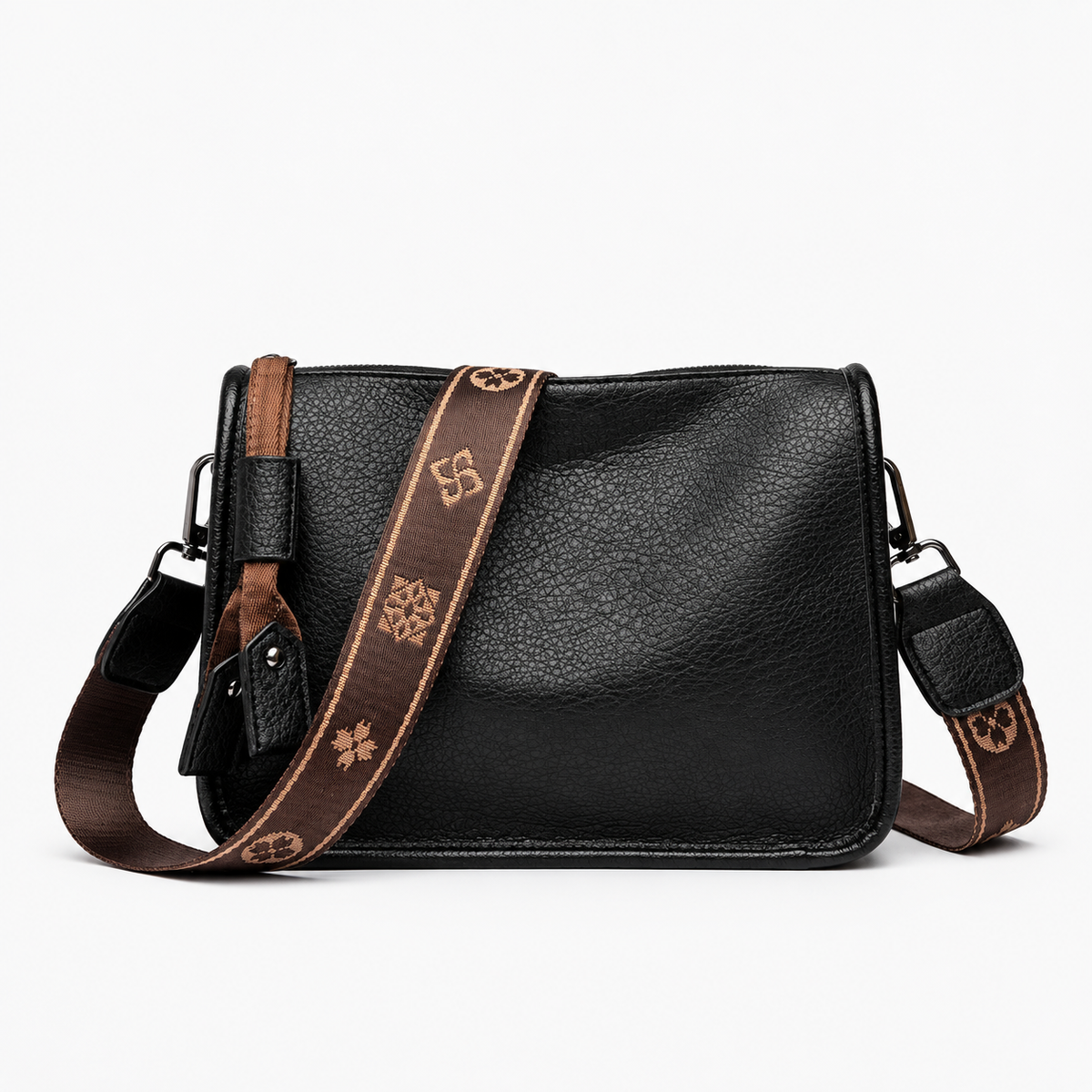 Sac Cuir Femme, coloris Noir, vue de face