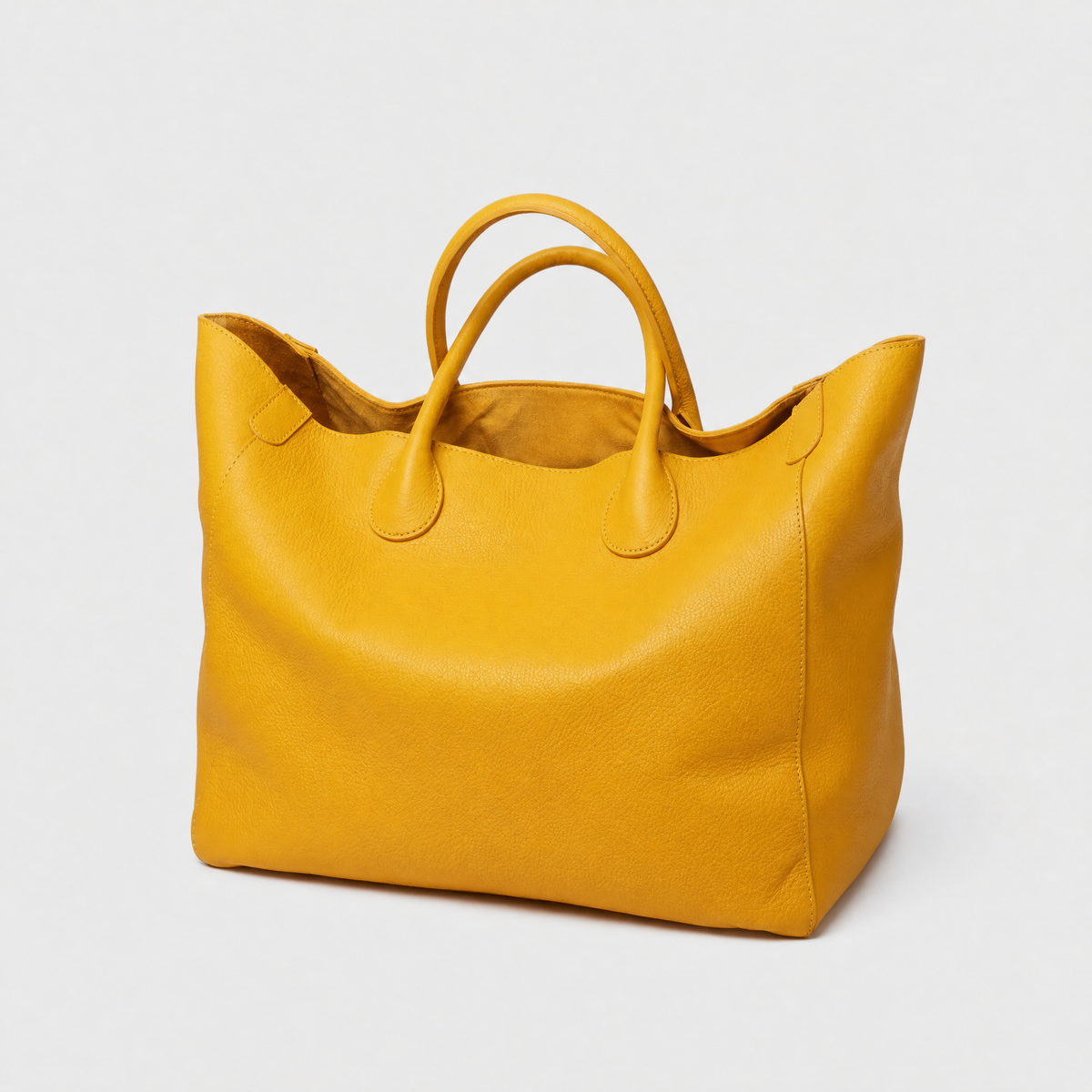 Sac Fourre-Tout Grand Format, coloris Jaune, vue trois quarts