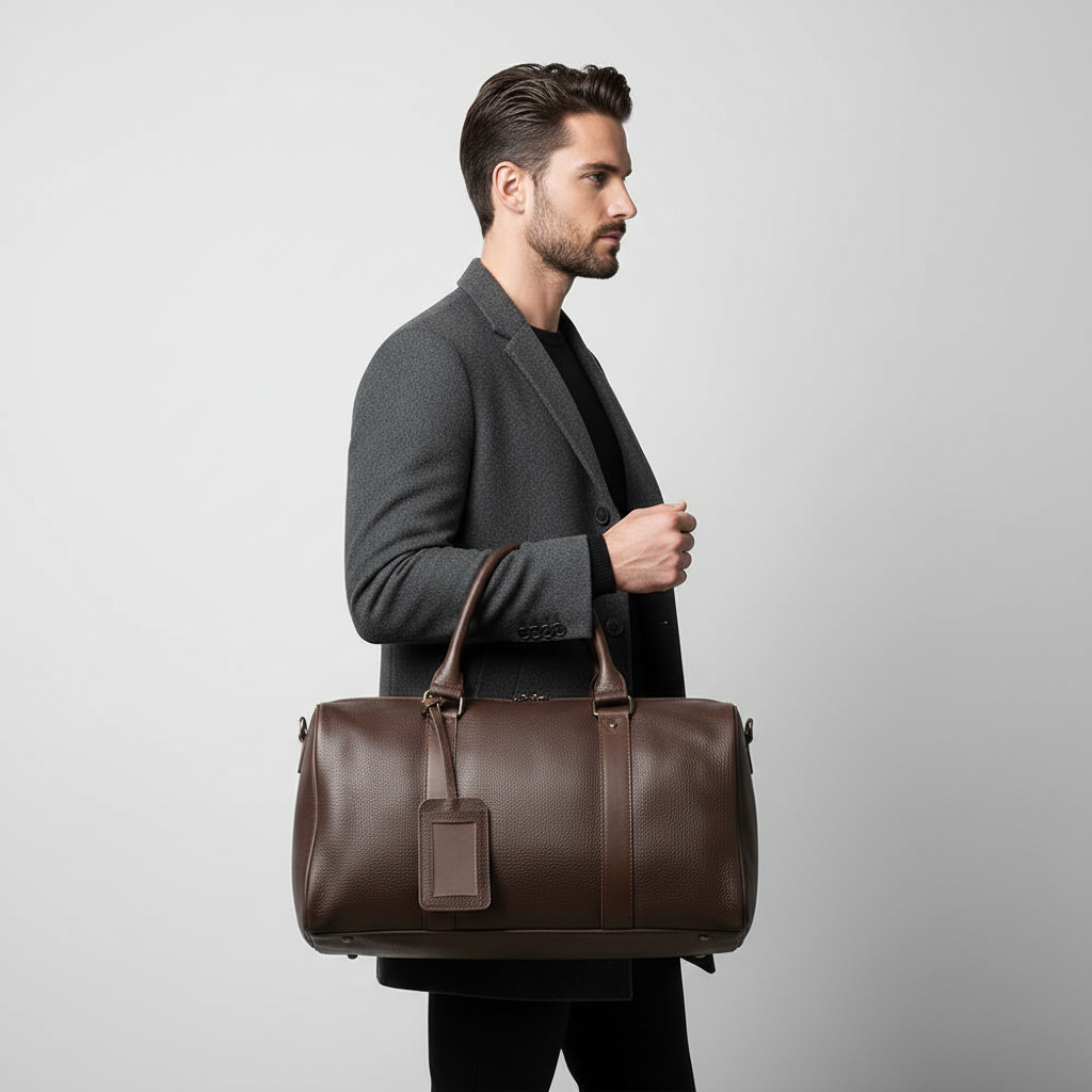 Sac en Cuir de Voyage pour Homme
