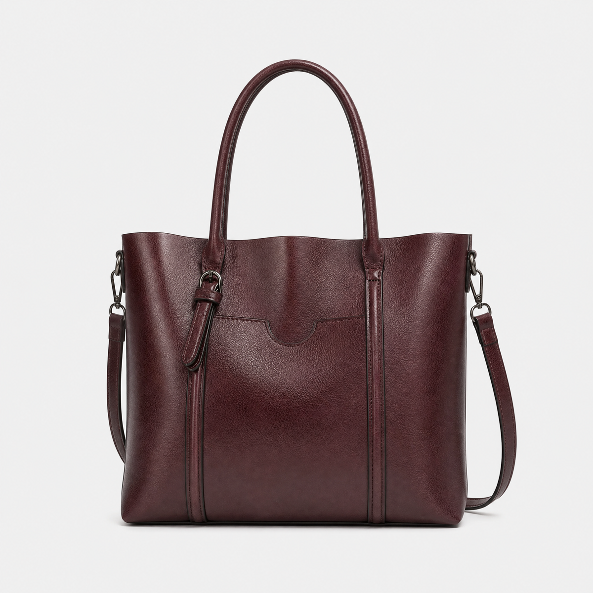 Sac à Main Cuir Femme, coloris Café, vue de face