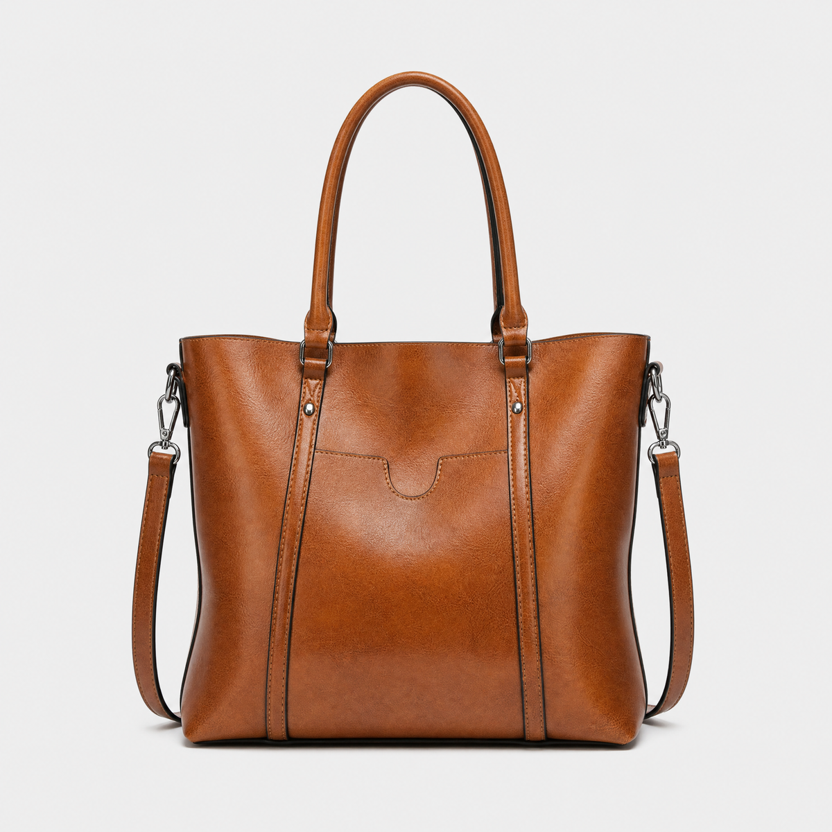 Sac à Main Cuir Femme, coloris Marron, vue de face