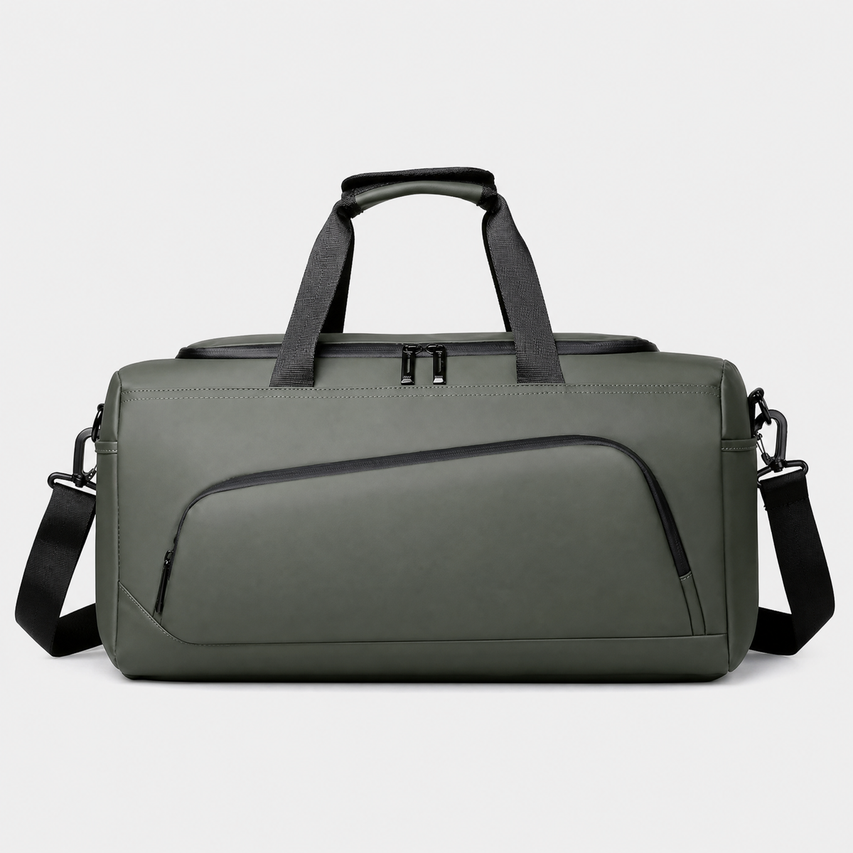 Sac à Main de Voyage Homme, coloris Vert Armé, vue de face