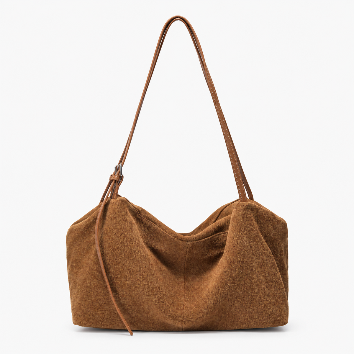 Sac en Daim, coloris Marron, vue de face
