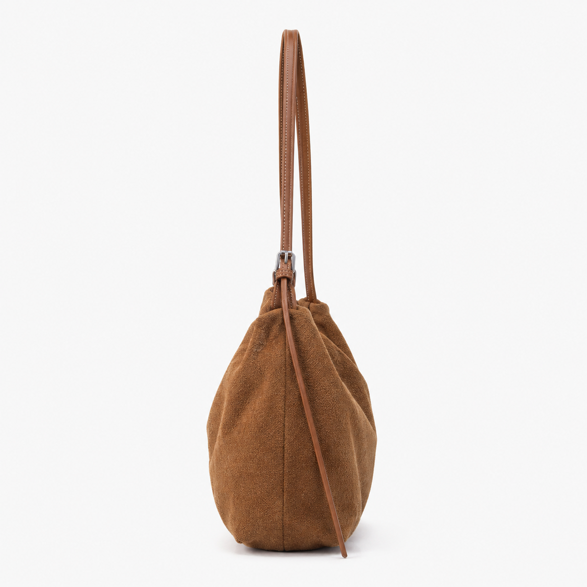 Sac en Daim, coloris Marron, vue latérale