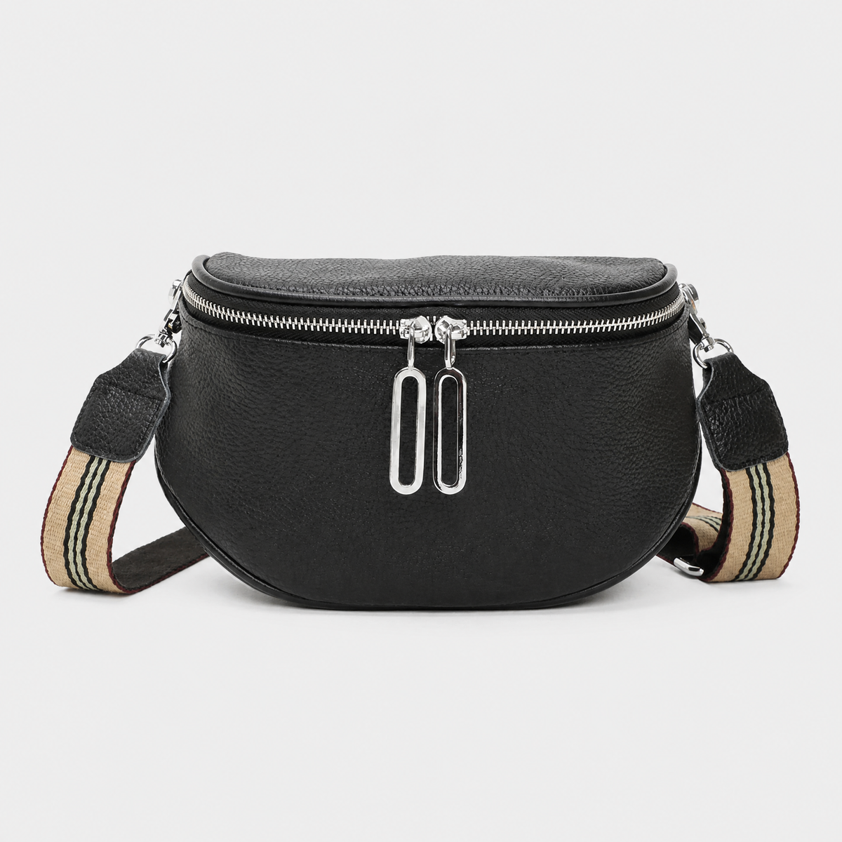 Sacoche Femme en Cuir, coloris Noir, vue de face